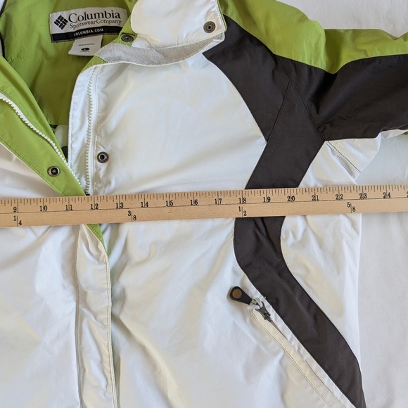 Columbia Sportswear Company Women's Ski Jacket Green White Waterproof Size L - Picture 10 of 12